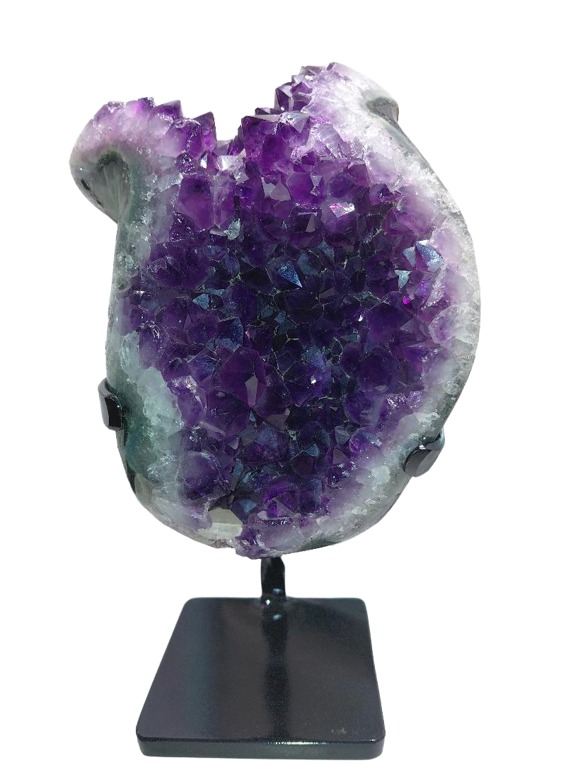Amethyst Piece with Iron Base