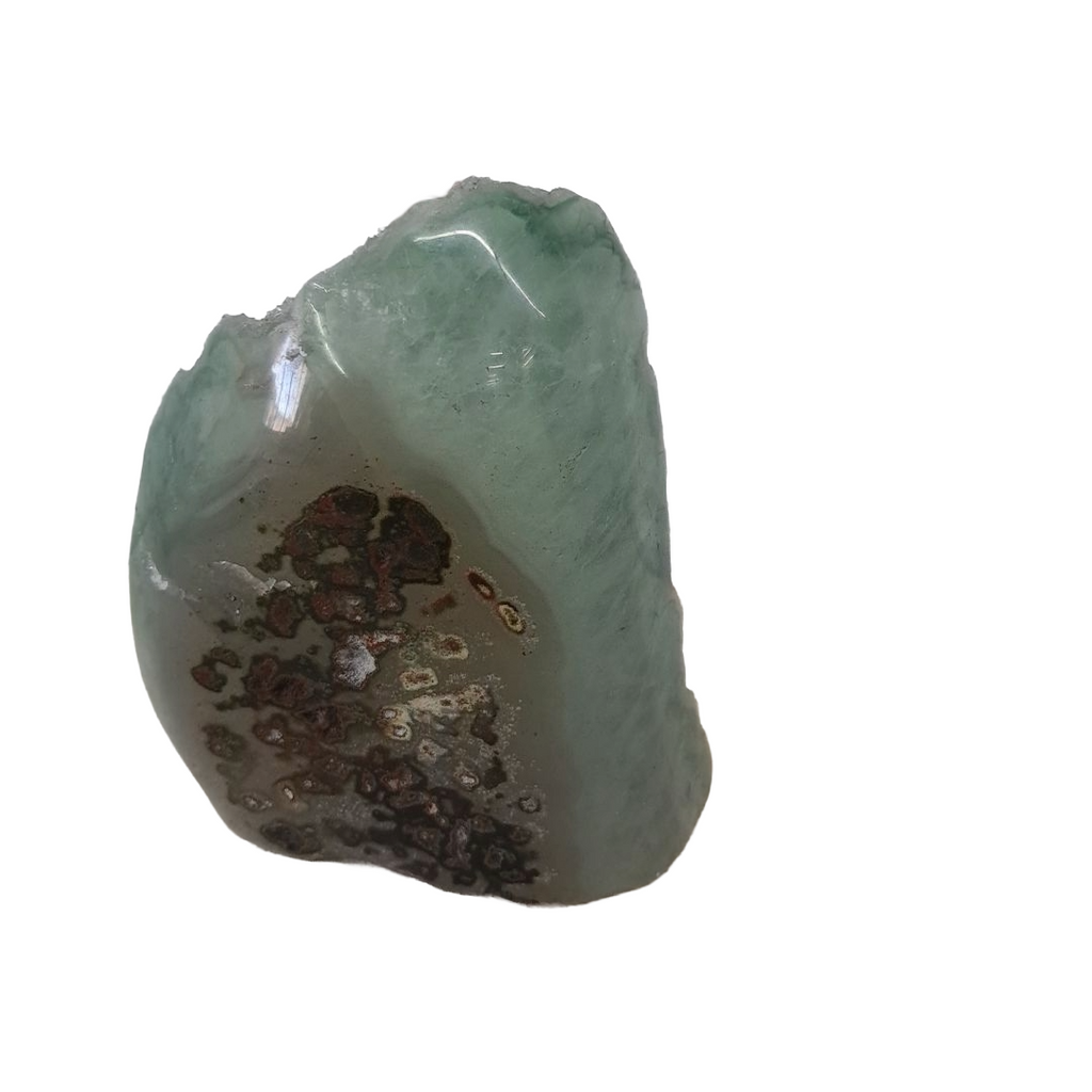 Rare Green Sugar Amethyst – Cut Base Specimen (0.55kg)
