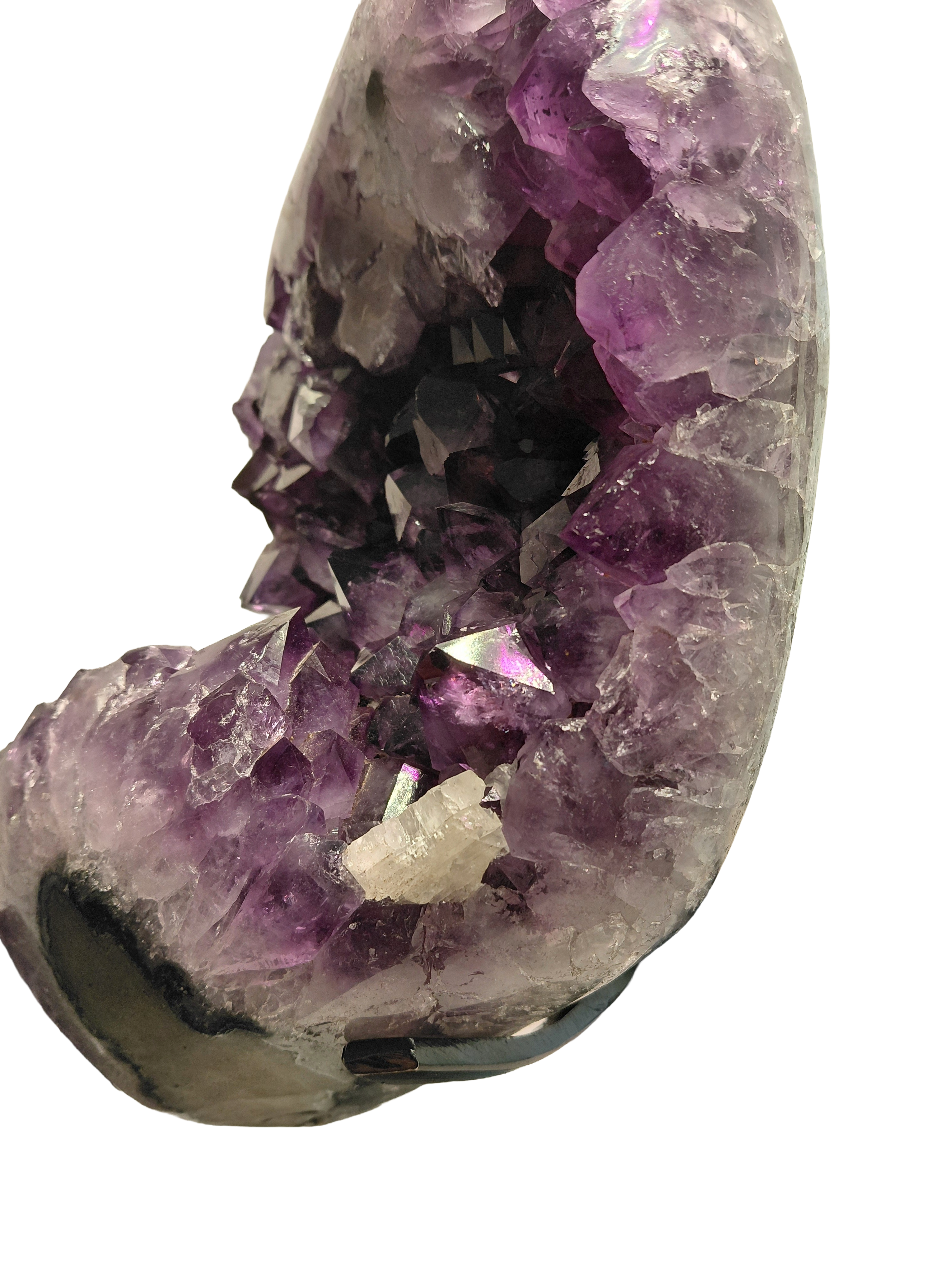 Amethyst Piece with Iron Base