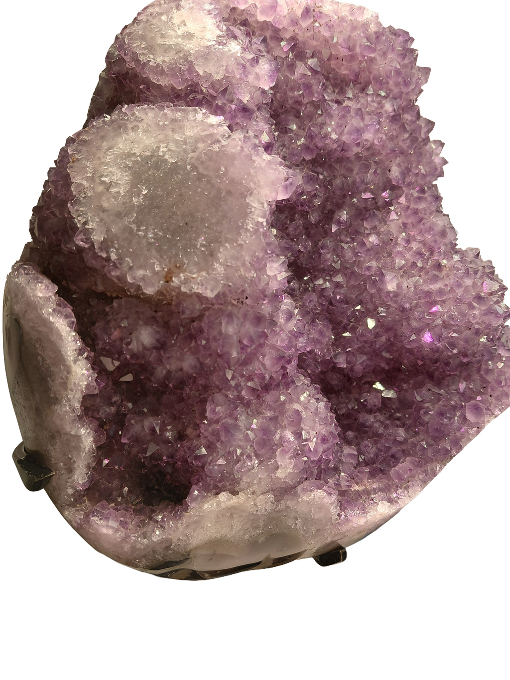 Amethyst Piece with Iron Base