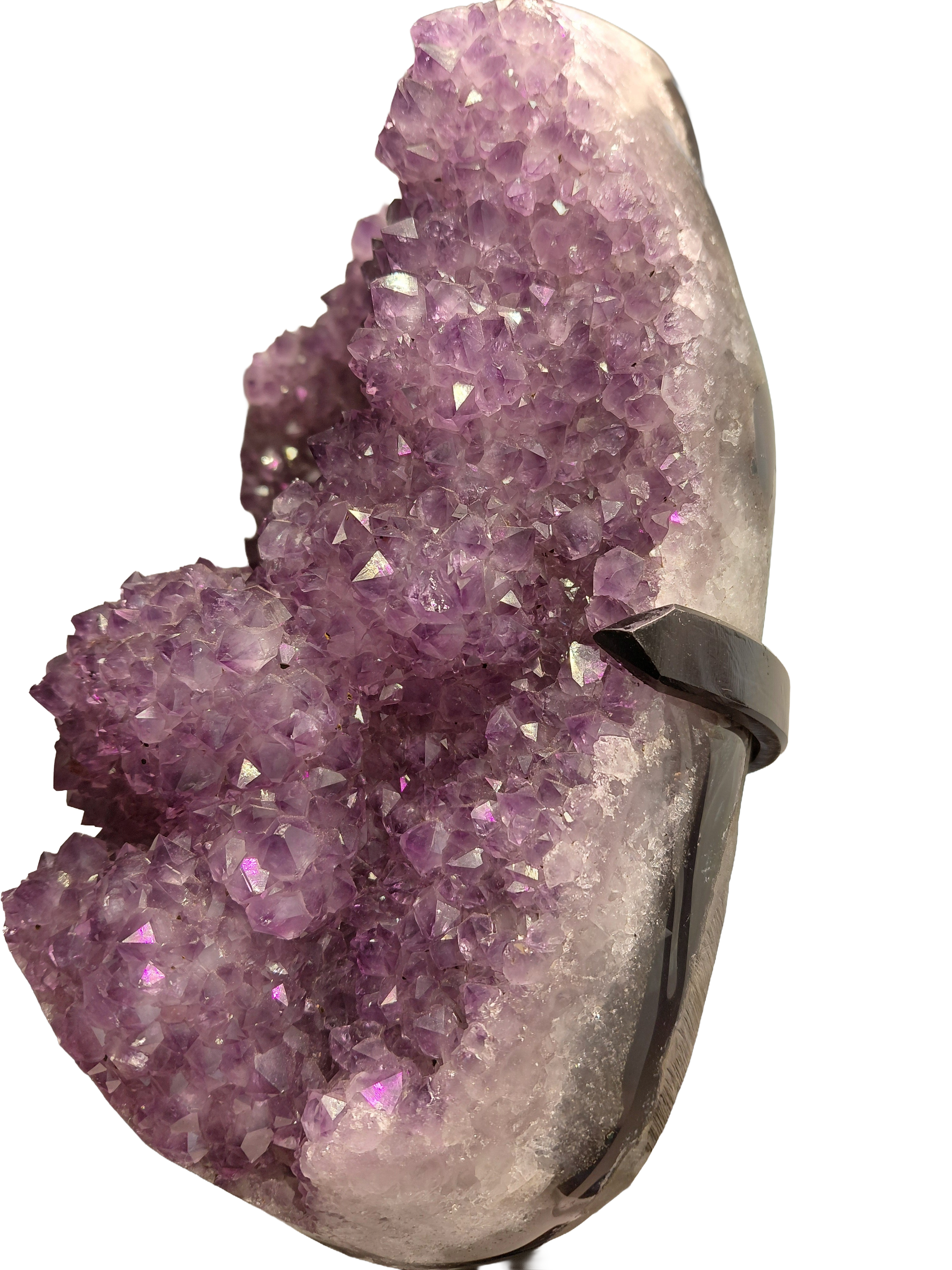 Amethyst Piece with Iron Base
