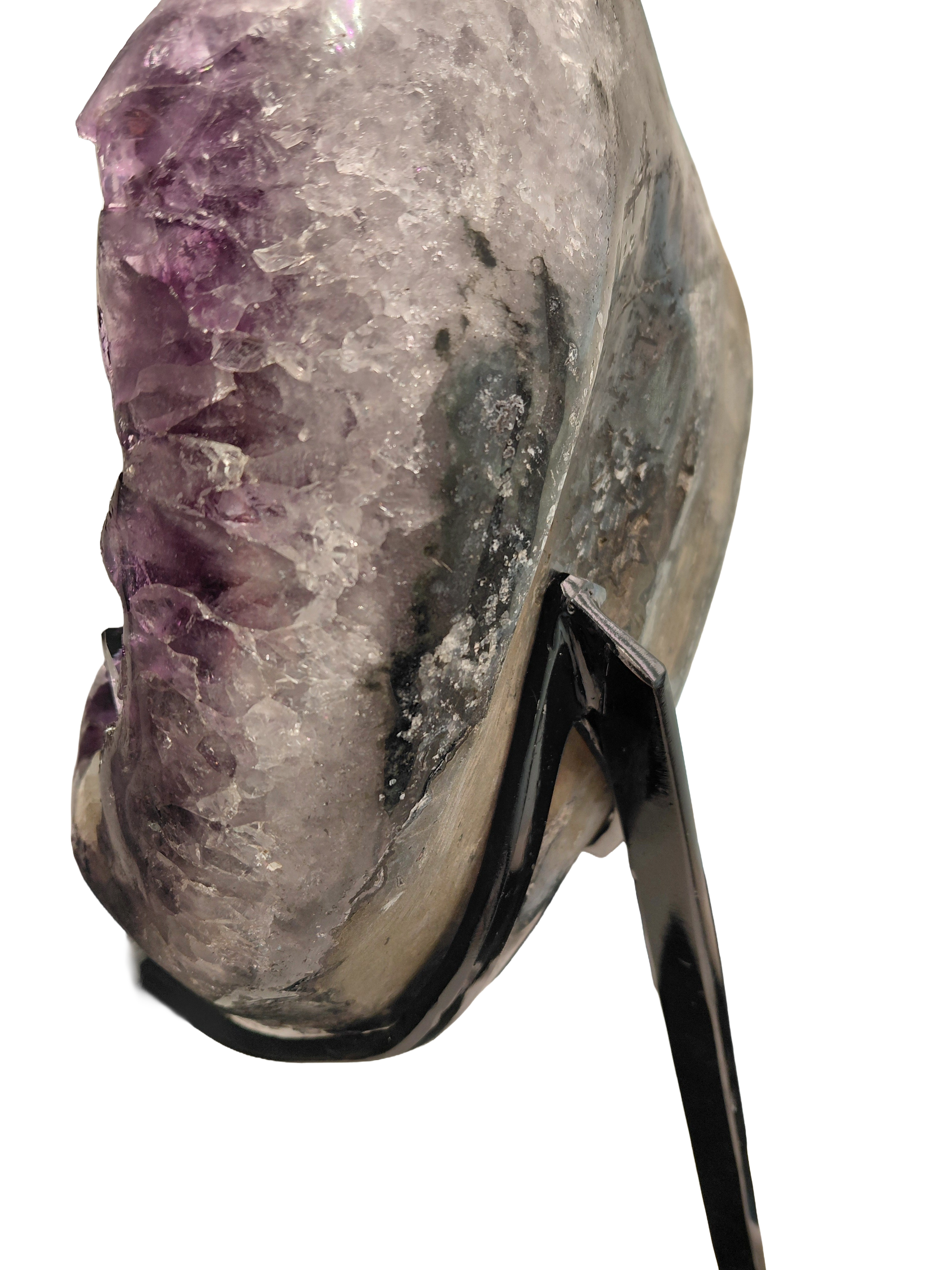 Amethyst Piece with Iron Base