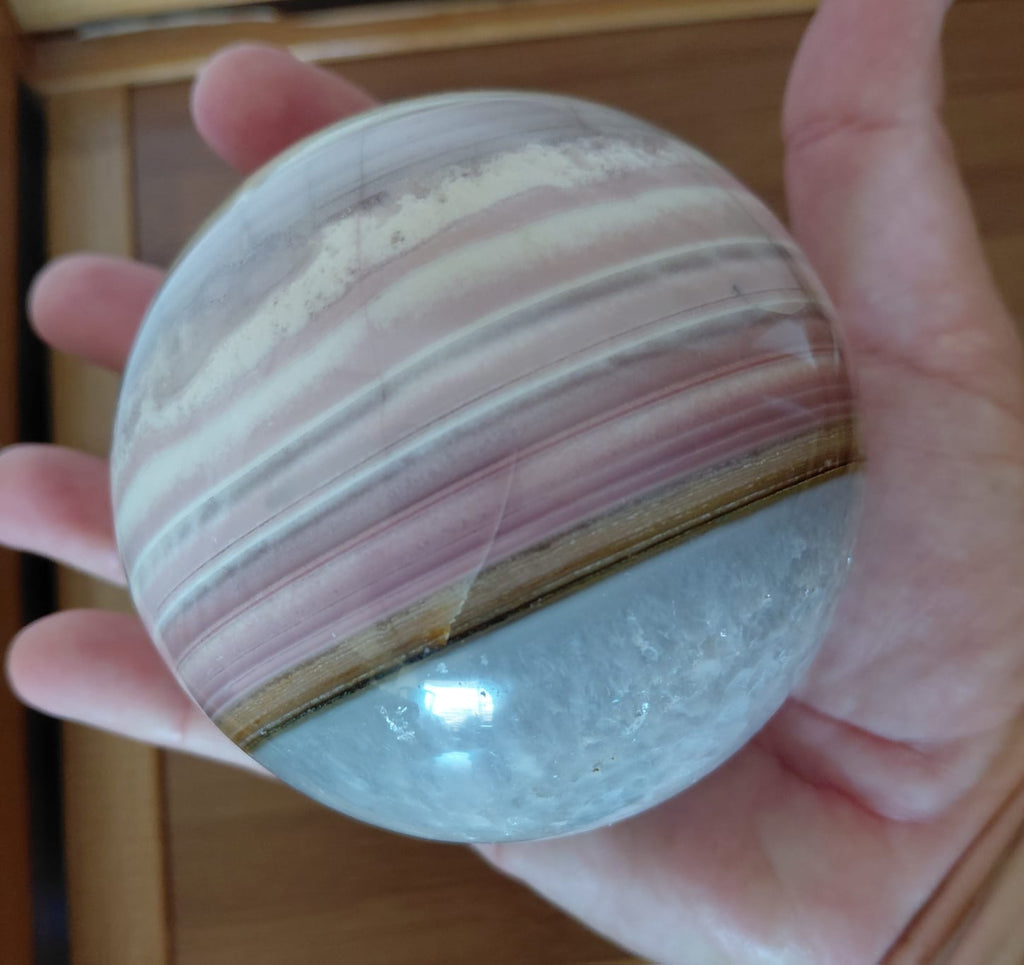 Quartz/Jasper Sphere - 0.9Kg