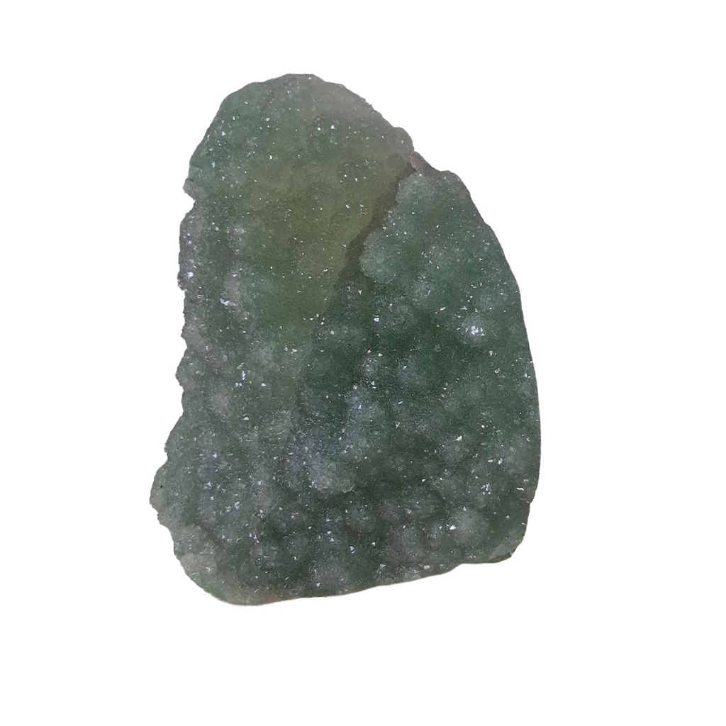 Rare Green Sugar Amethyst – Cut Base Specimen (0.55kg)
