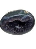 Amethyst Geode with Calcite Inclusion & Polished Agate Exterior (1.15 kgs)